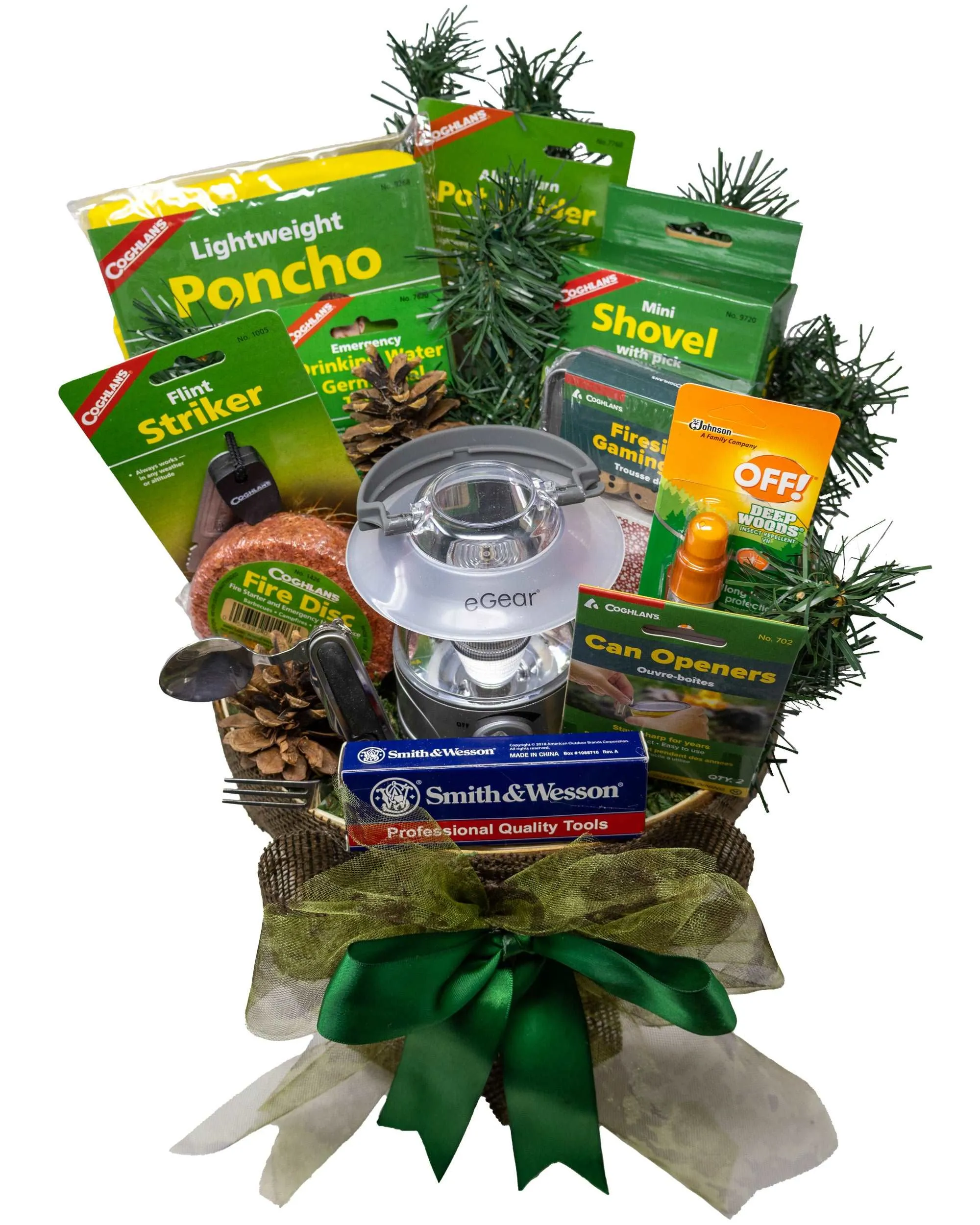 Camping Essentials Gift Basket