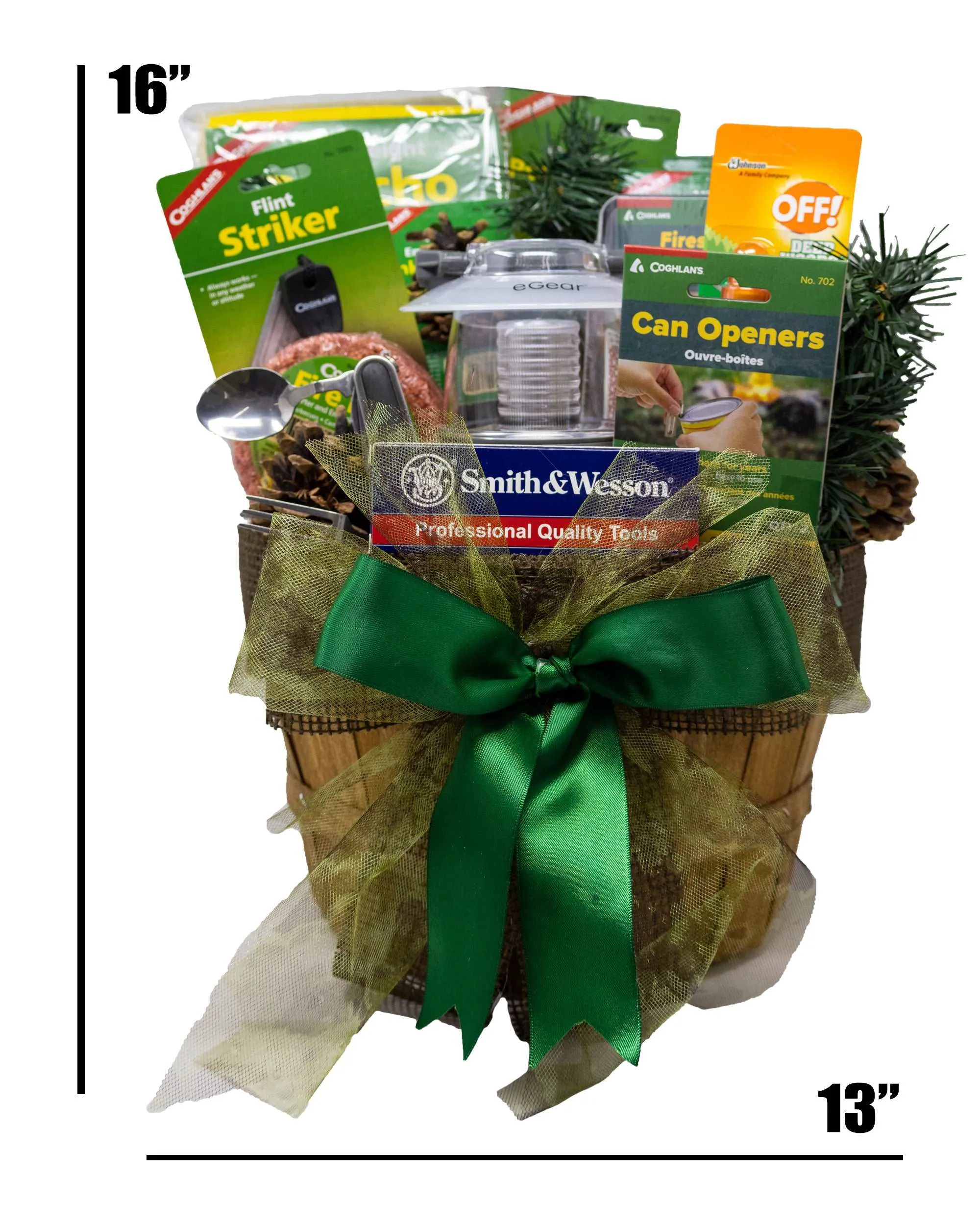 Camping Essentials Gift Basket