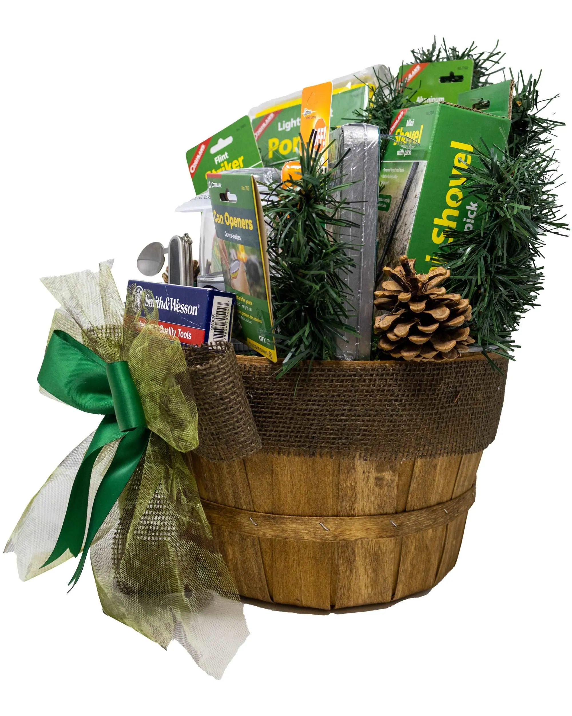Camping Essentials Gift Basket