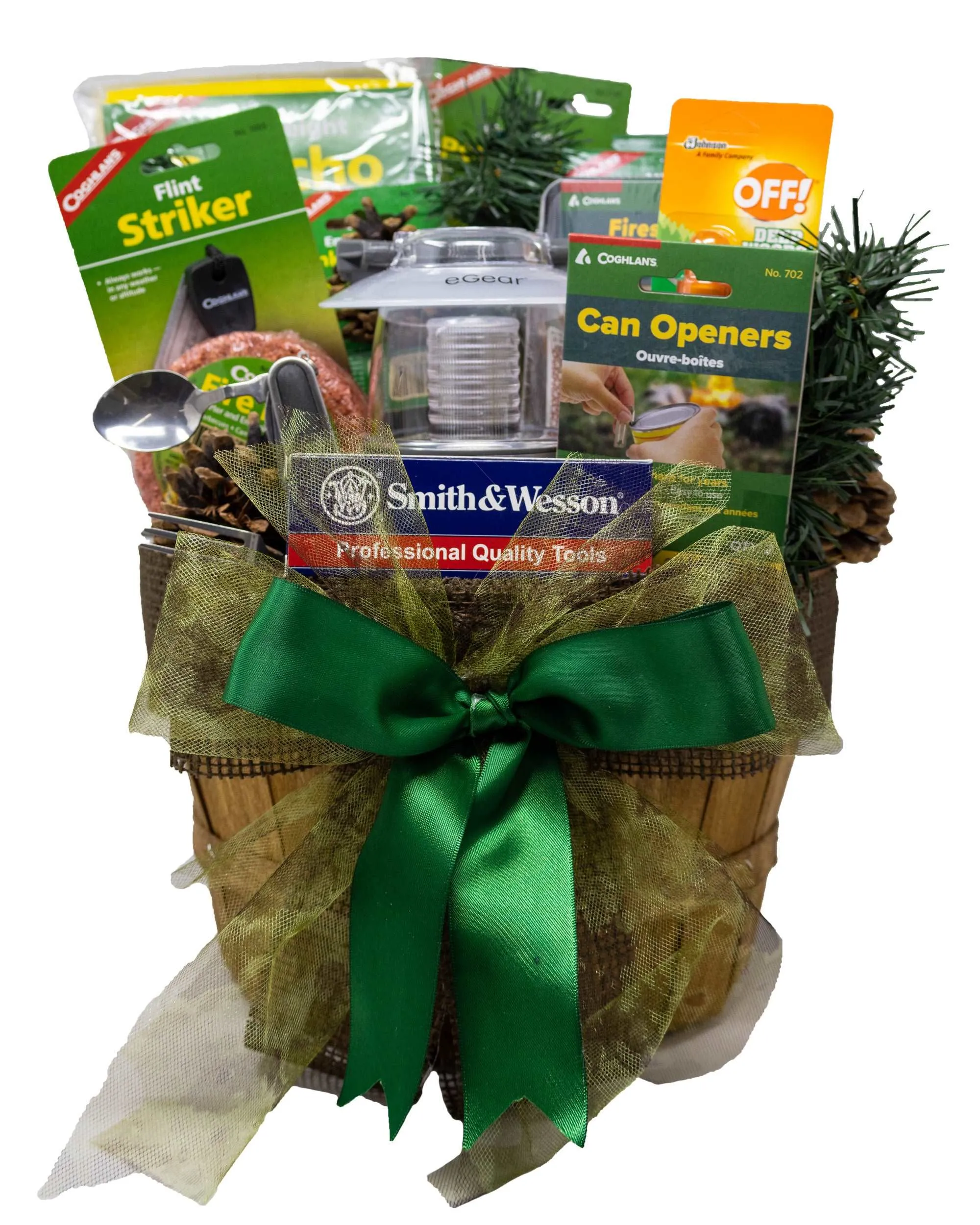 Camping Essentials Gift Basket