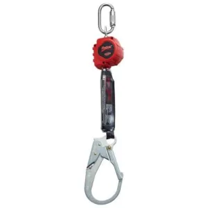 Capital Safety Rebel Self Retracting Lifelines, 6 ft, Anchorage w/ Carabiner, Rebar Hook, 310lb, 3100405