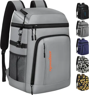 Capolo Cooler Backpack Insulated Leak Proof 36/45 Cans, Soft Camping Bacpack Cooler Thermal Bag Ice Chest, Portable Waterproof Travel Cooler Bag for Lunch Beach Picnic Shopping