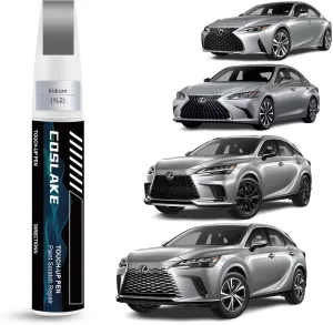Car Touch Up Paint(Iridium(1L2)) for Lexus, Car Paint Scratch Repair Kit, Quick & Easy Solution to Repair, 2 in 1 Scratch Remover Pen with Color-Matched