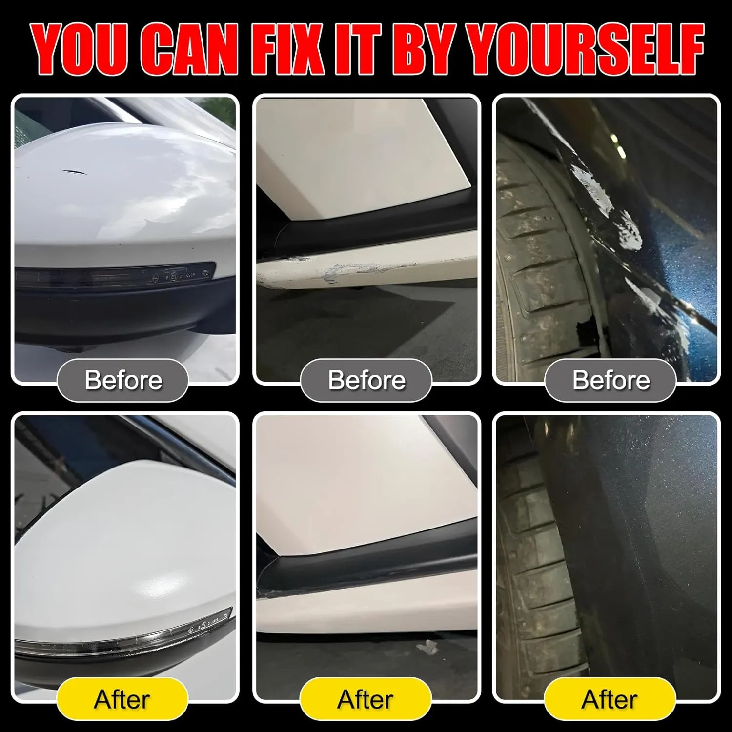 Car Touch Up Paint(Platinum White Pearl(NH-883P)) for Honda, Car Paint Scratch Repair Kit, Quick & Easy Solution to Repair, 2 in 1 Scratch Remover Pen with Color-Matched