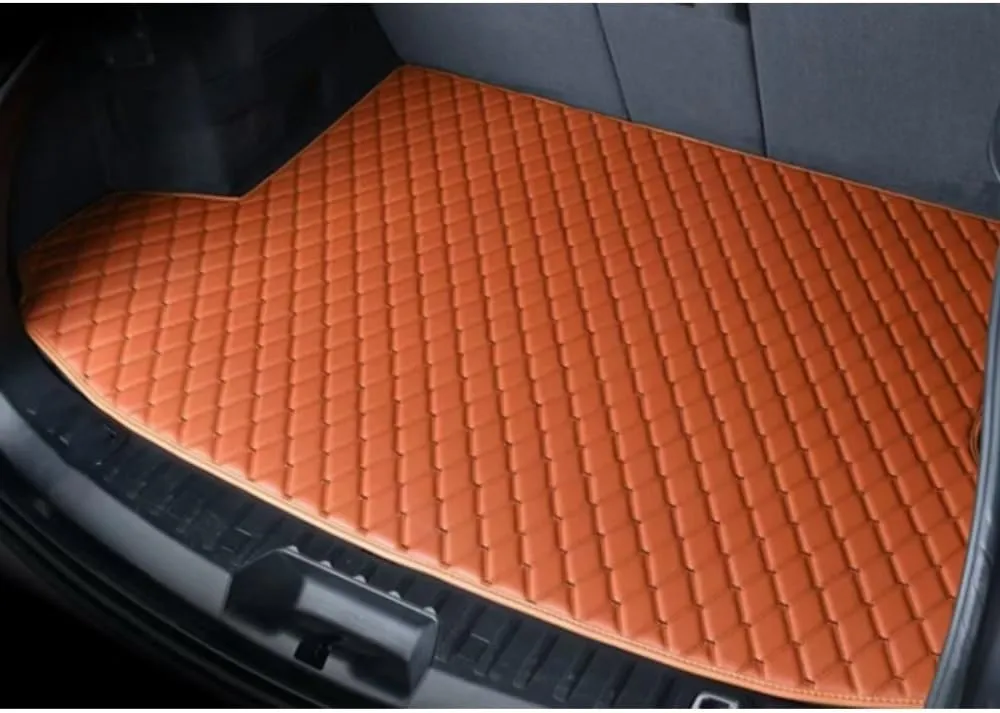 Car Trunk Mat for Suzuki Vitra 2016-2023 Trunk Liner Car Trunk Mat Protector Waterproof Scratch Resistant Car Cargo Protection Pallet Mat,Orange