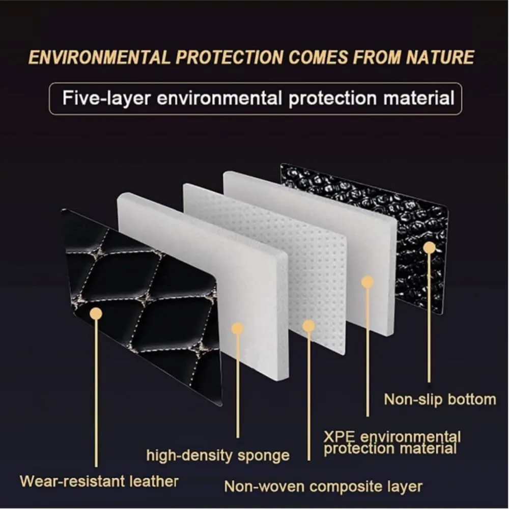 Car Trunk Mat for Suzuki Vitra 2016-2023 Trunk Liner Car Trunk Mat Protector Waterproof Scratch Resistant Car Cargo Protection Pallet Mat,Orange
