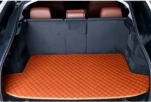 Car Trunk Mat for Suzuki Vitra 2016-2023 Trunk Liner Car Trunk Mat Protector Waterproof Scratch Resistant Car Cargo Protection Pallet Mat,Orange