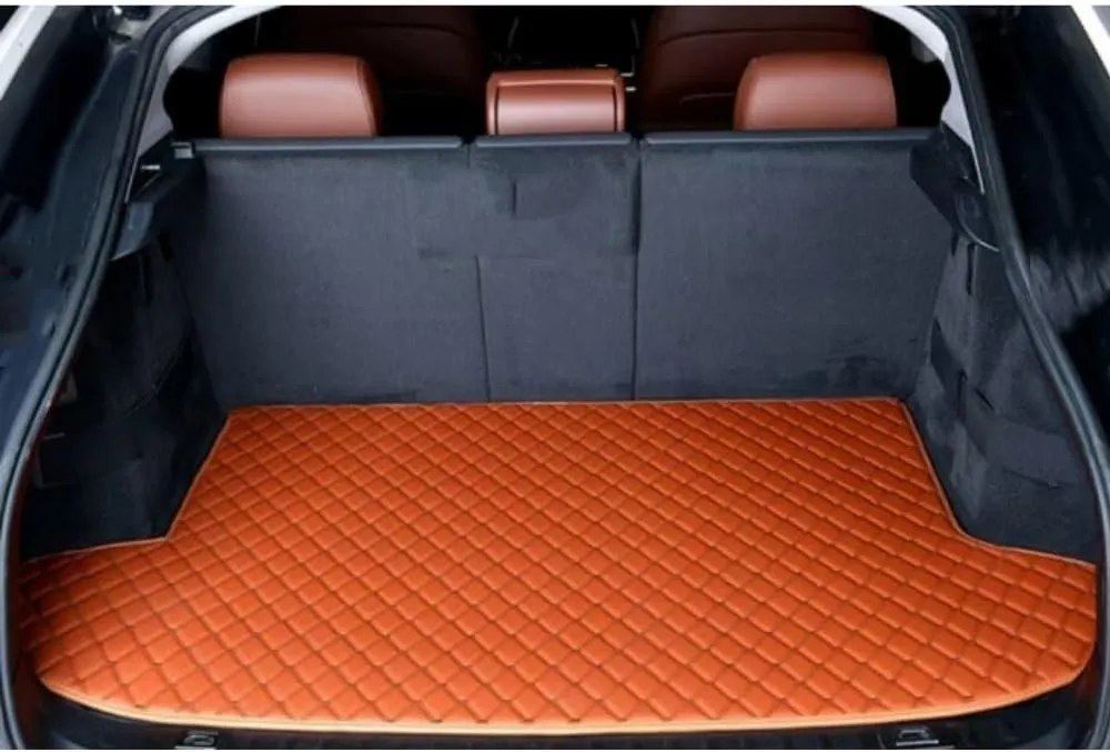 Car Trunk Mat for Suzuki Vitra 2016-2023 Trunk Liner Car Trunk Mat Protector Waterproof Scratch Resistant Car Cargo Protection Pallet Mat,Orange