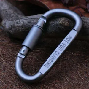 Carabiner D Shape Lock - Survival Hook