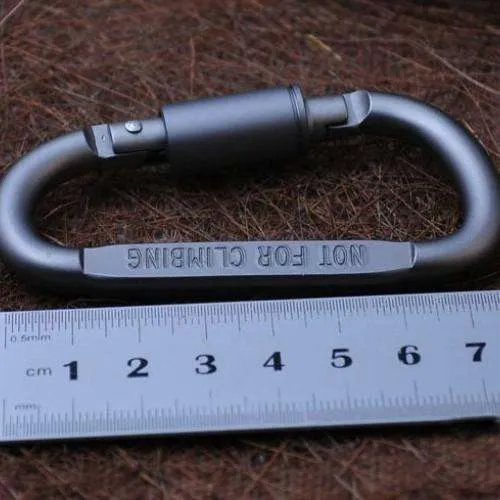 Carabiner D Shape Lock - Survival Hook