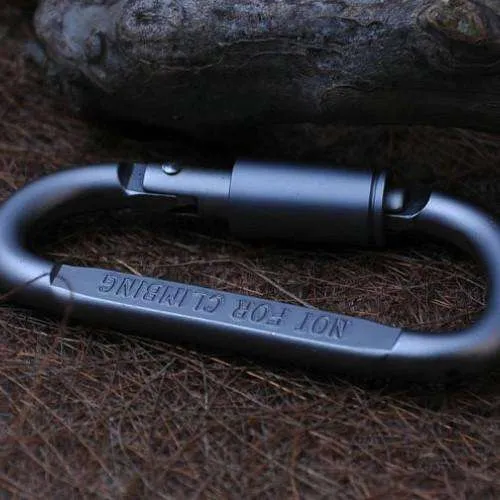 Carabiner D Shape Lock - Survival Hook