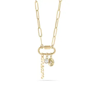 Carabiner Dream Charm Paperclip Necklace