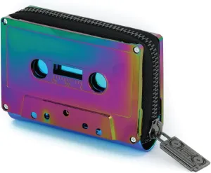 Cassette Tape Wallet Fun Wallets for Women | 80s Retro Cassette Wallet | Funky Wallet 4 Gen-X Gift | Use: Compact Credit Card Holder, Funny Wallet, Novelty Wallet, Kawaii Wallet | Rainbow