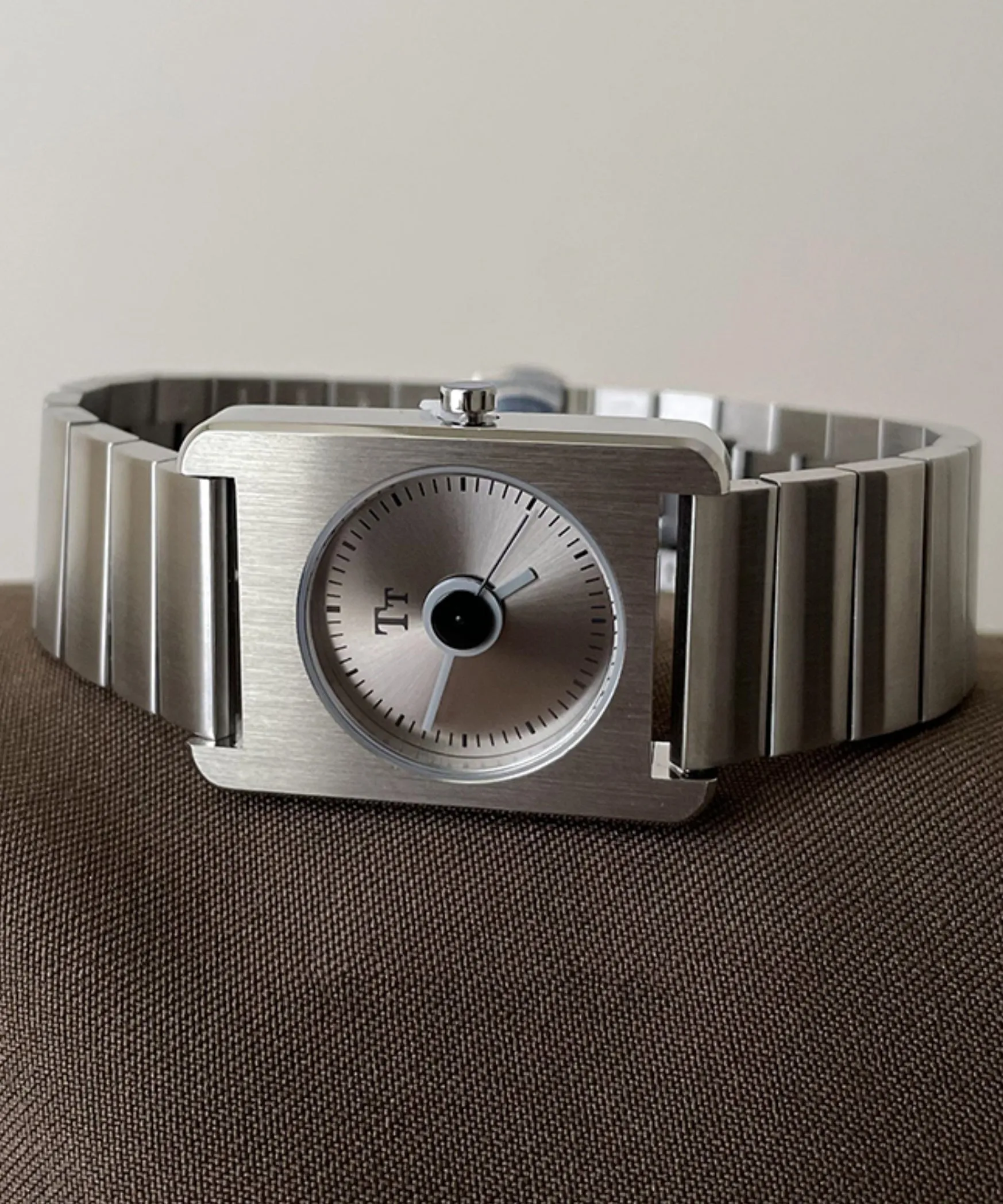 Casual Silk Stainless Steel Square Waterproof Watches