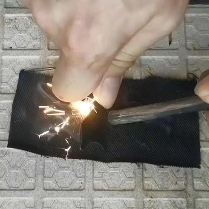 Charcloth Char Cloth Emergency Fire Starter for Bushcraft, Hunting, Camping, Hiking, Fishing, and Other Outdoor Activities (6)