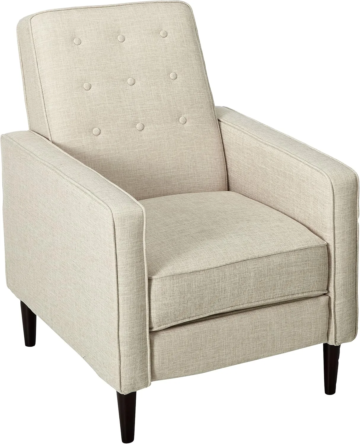 Christopher Knight Home Macedonia Mid Century Modern Tufted Back Fabric Recliner (Cream)