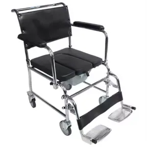 Chrome Steel DAF Commode Push Chair 18" | Fair