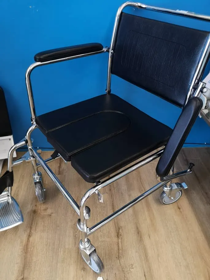 Chrome Steel DAF Commode Push Chair 18" | Fair