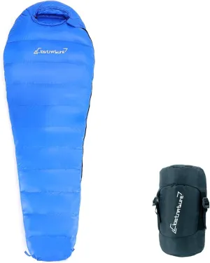 Clostnature Down Backpacking Sleeping Bag - 20D Ultralight Down Sleeping Bag for Camping, Cold Weather Winter Compact Sleeping Bag, Lightweight Sleeping Bag for Kids, Adult, Girls, Boys