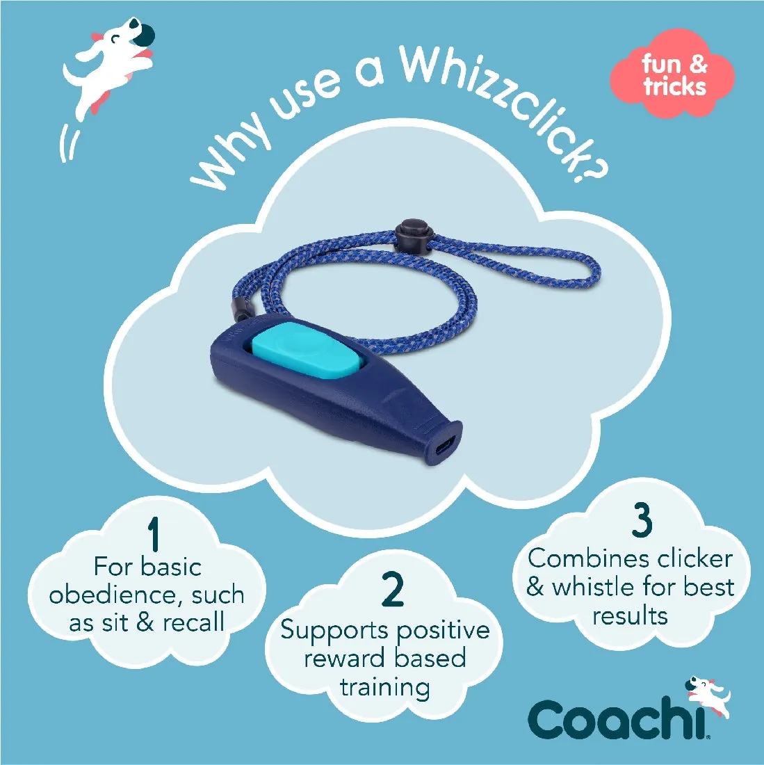 Coachi Whizzclick Navy & Light Blue