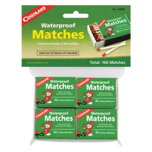 Coghlans Waterproof Matches - 4 Pack