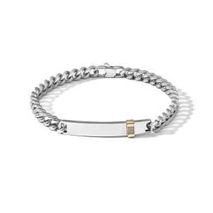 Comete chain bracelet steel diamonds ubr 1154