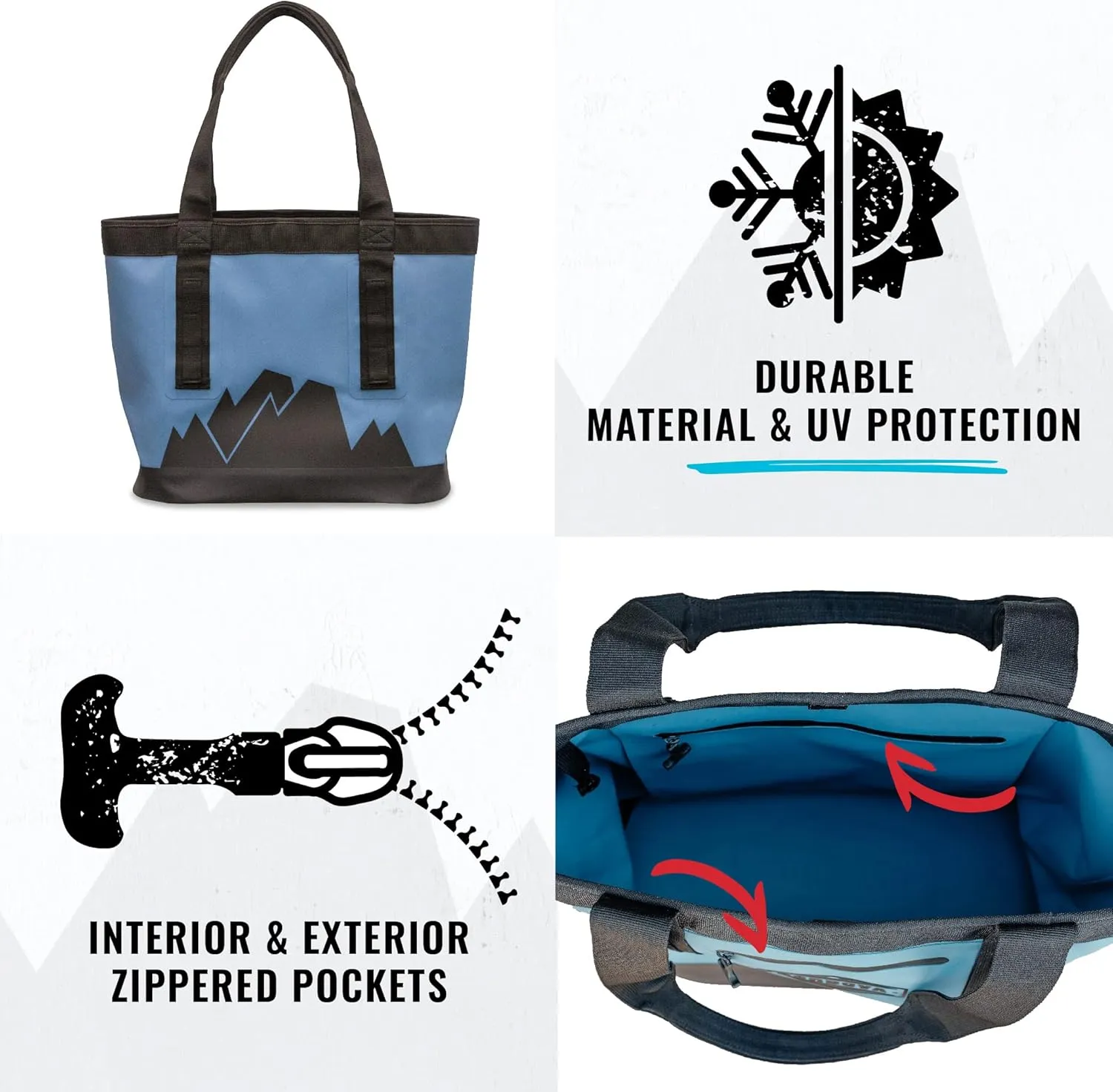 Cordova Outdoors Backcountry Tote - Durable, Added Storage, Easy to Haul Non-Insulated Ballistic Nylon