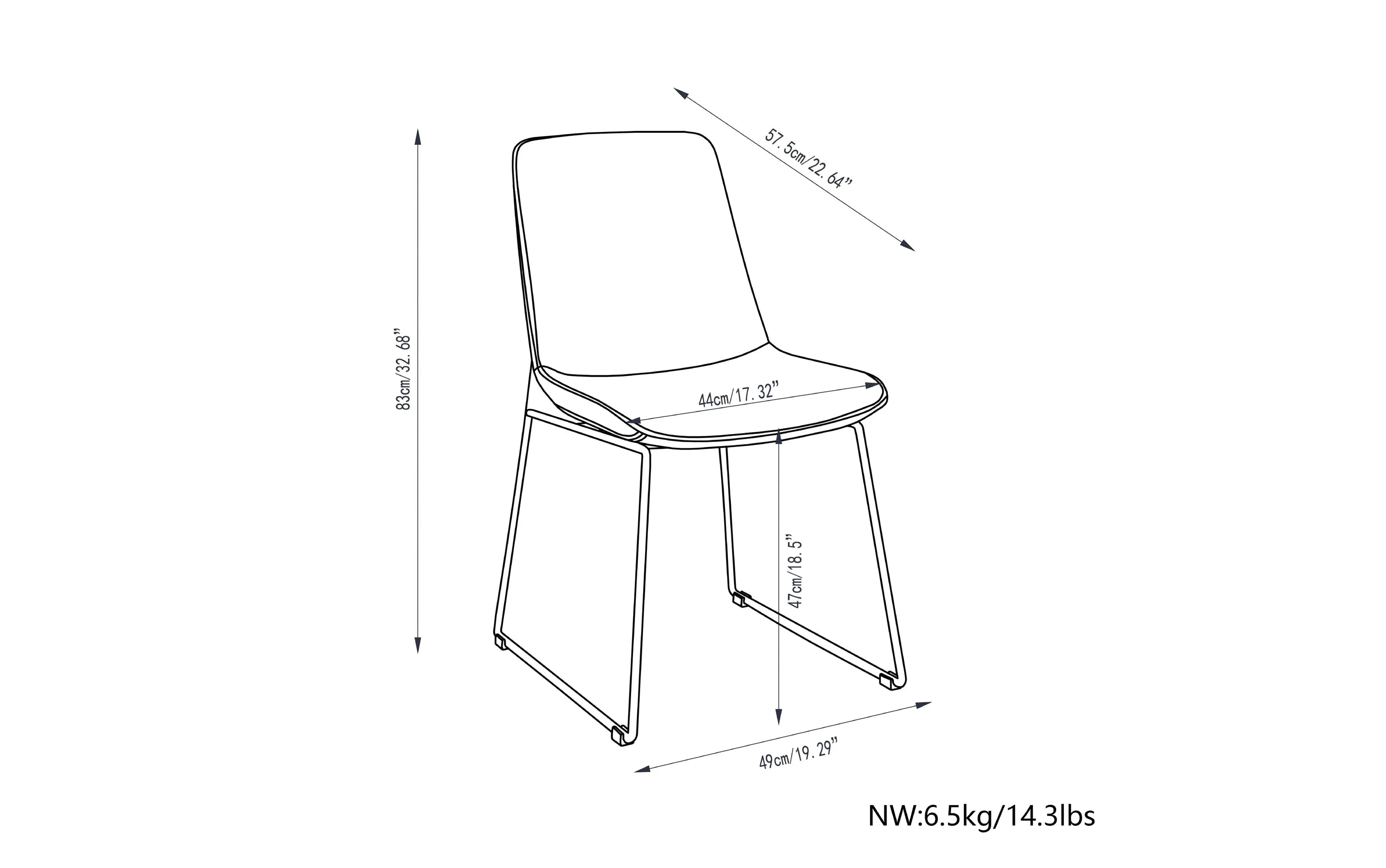 Corina Dining Chair ( Set of 2 )