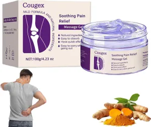 Cougex Turmeric & Emu Oil Arthritis Soothing Pain Relief Massage Gel, Curcumin and Emu Oil Pain Gel, Soothing Muscle & Joint, Joint Pain Relief Cream for Back, Neck, Hands, Knee (1)