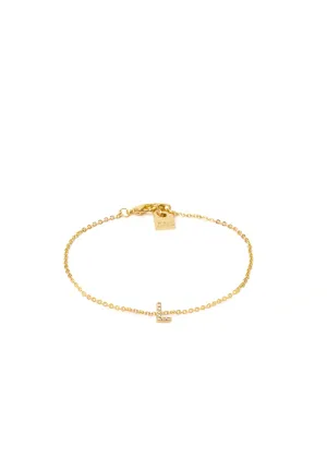 CRYSTAL BRACELET LETTER L