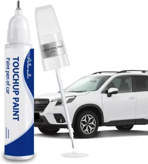 Crystal White Pearl(K1X) Touch Up Paint for Subaru-Exact Match–Chips and Nicks Car Paint Scratch Repair Kit Automotive Paint Pen for Ascent-models/BRZ/Crosstrek/Forester-models/Impreza/WRX/XV
