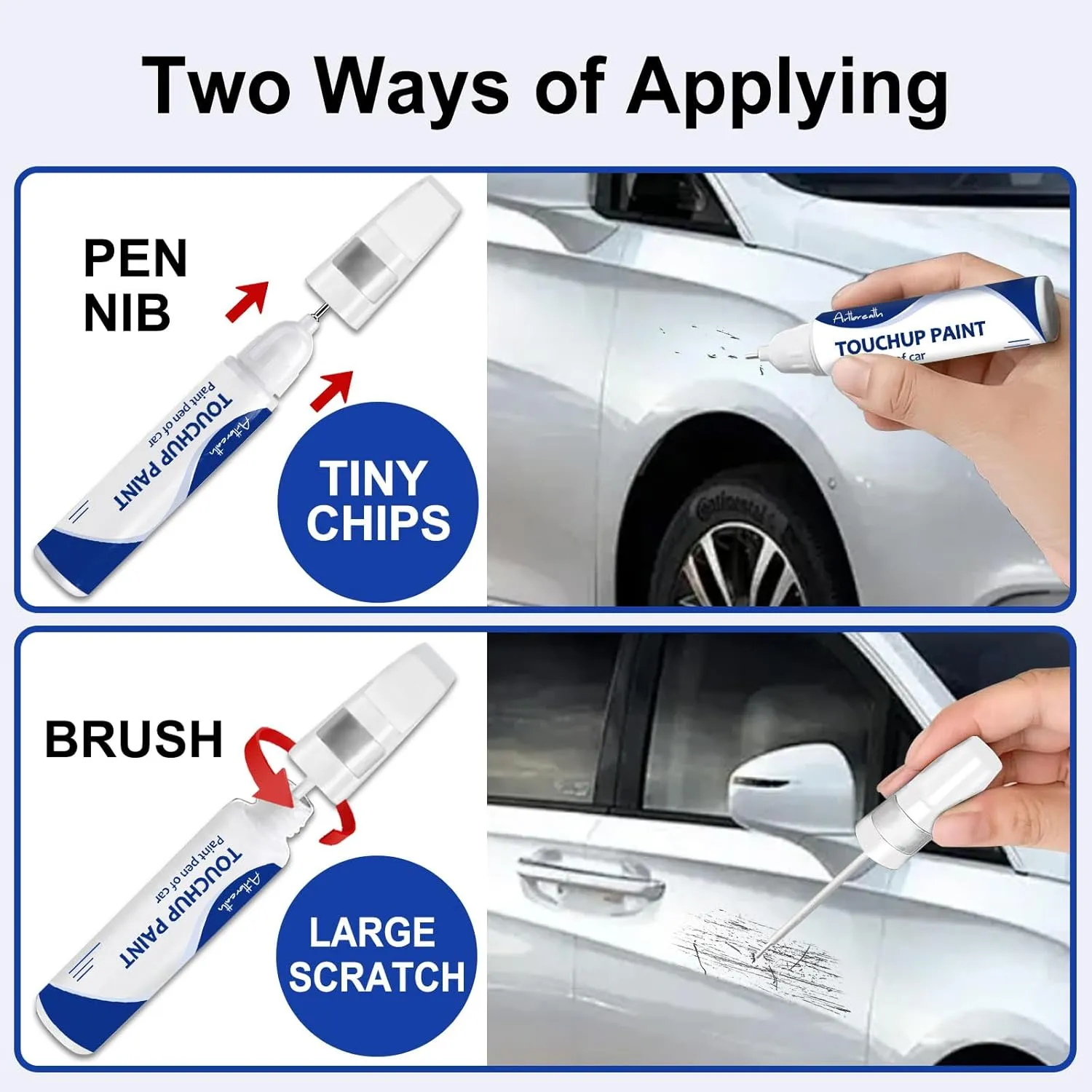 Crystal White Pearl(K1X) Touch Up Paint for Subaru-Exact Match–Chips and Nicks Car Paint Scratch Repair Kit Automotive Paint Pen for Ascent-models/BRZ/Crosstrek/Forester-models/Impreza/WRX/XV