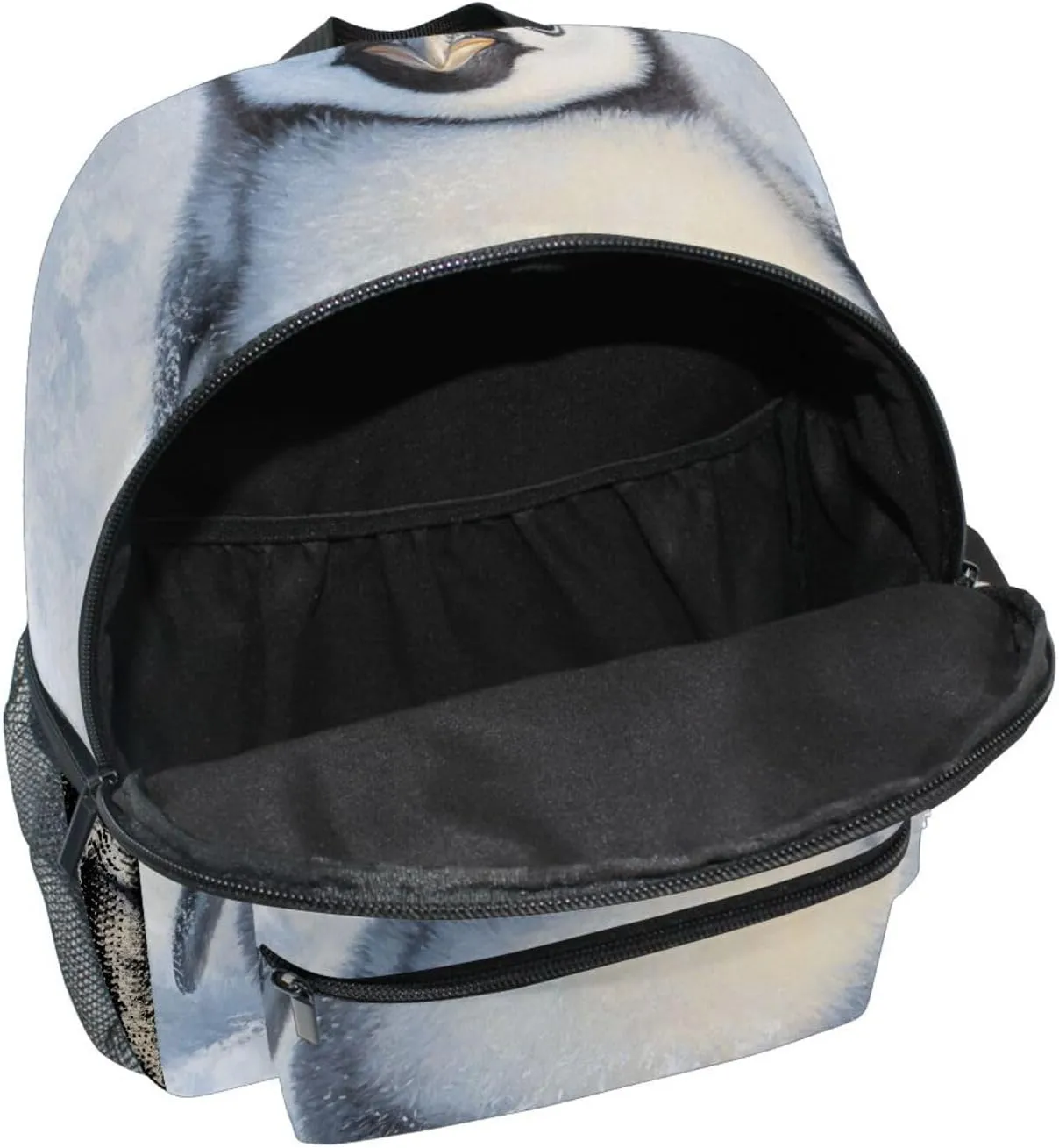 Custom Kid's Name Backpack,Emperor Penguin Baby Toddler Backpack for Daycare Travel, Personalized Name Preschool Bookbags for Boys Girls