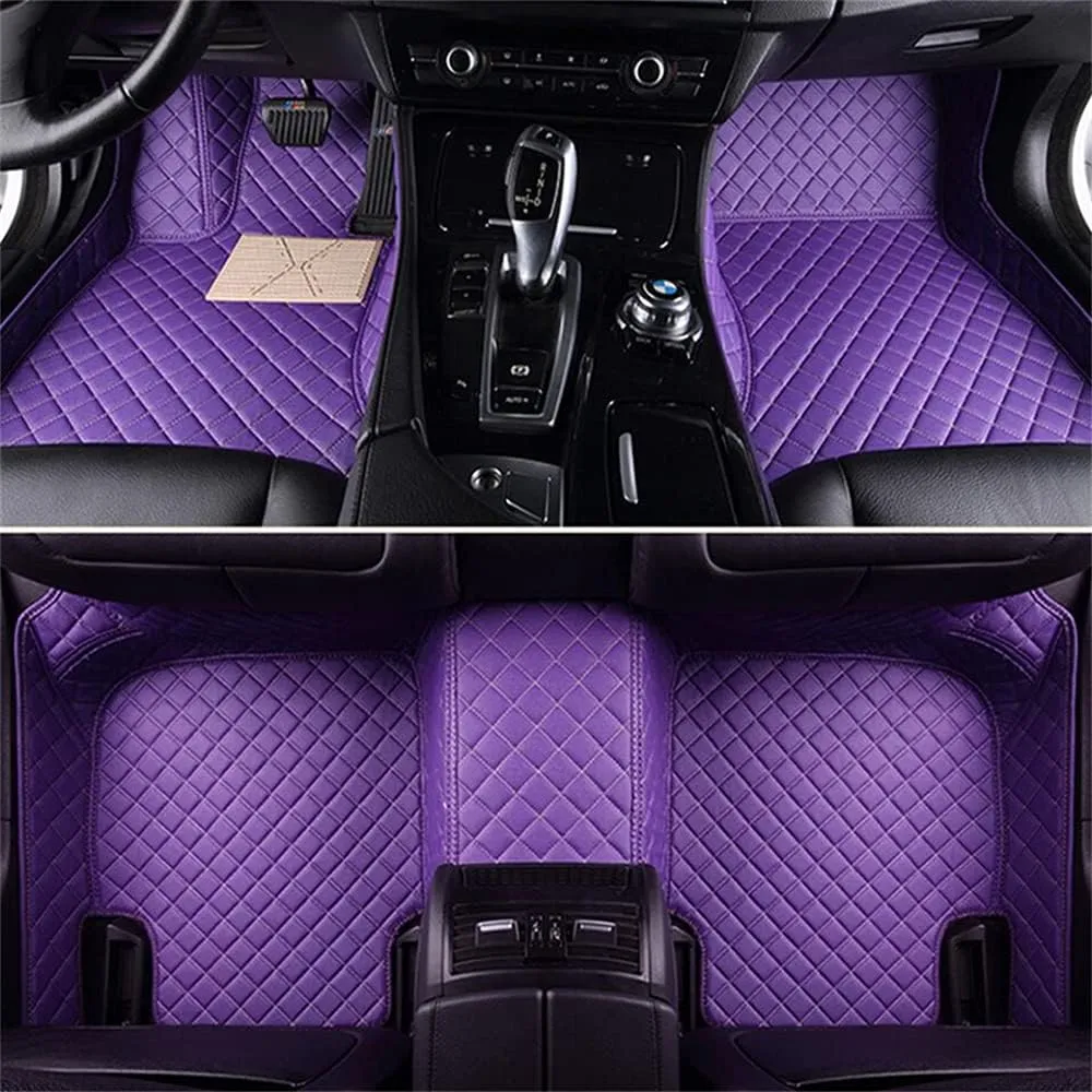 Customized Car Mats are Suitable for Borgward BX7 / 2016-2018 Year Waterproof Lining Full Set of Environmentally Friendly Flooring (Black Red,BX7 / 6 seats/2016-2017)