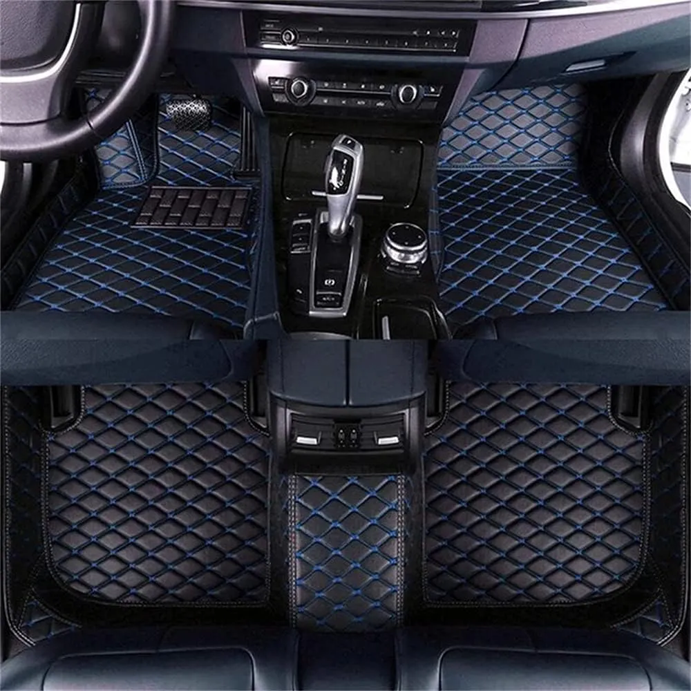 Customized Car Mats are Suitable for Borgward BX7 / 2016-2018 Year Waterproof Lining Full Set of Environmentally Friendly Flooring (Black Red,BX7 / 6 seats/2016-2017)