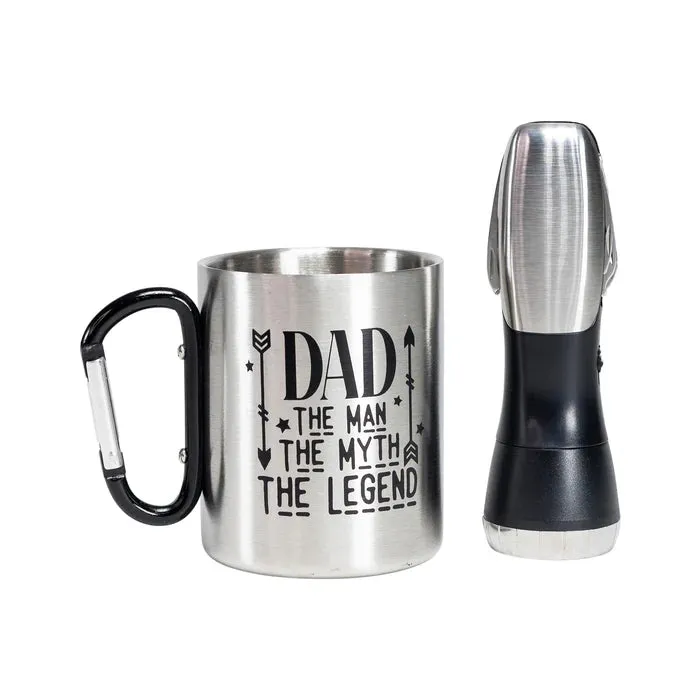 DAD. THE MAN, THE MYTH, THE LEGEND : FLASHLIGHT & MUG GIFT SET