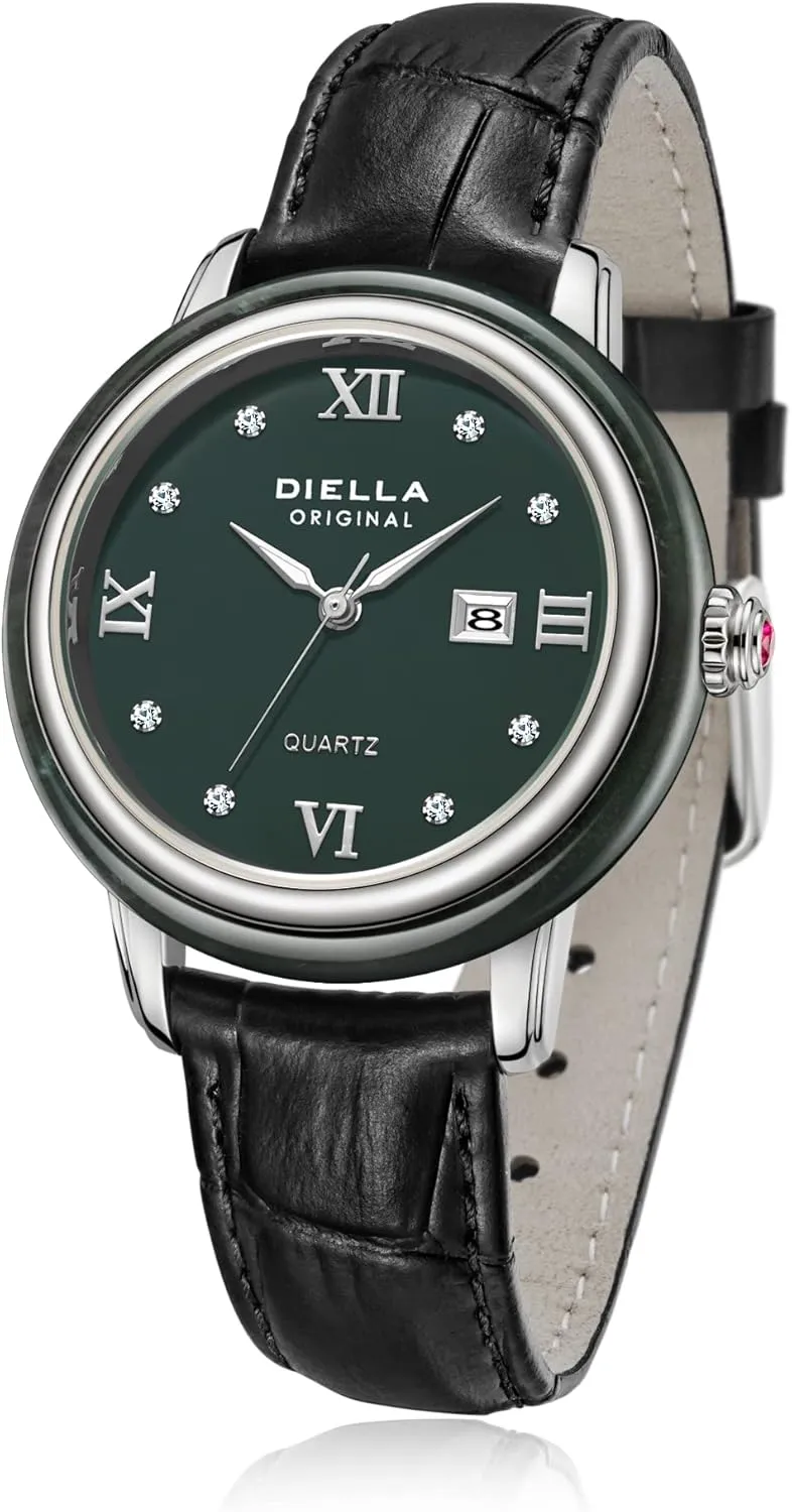 Diella Luxury Watches for Men and Women with Japanese Quartz Movement,Date Luminous, Waterproof