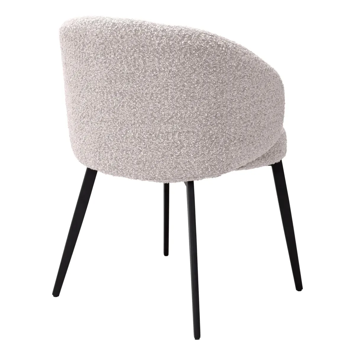 Dining Chair Lloyd With Arm Set Of 2 - Bouclé Grey