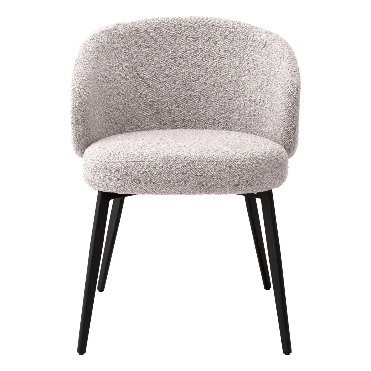Dining Chair Lloyd With Arm Set Of 2 - Bouclé Grey