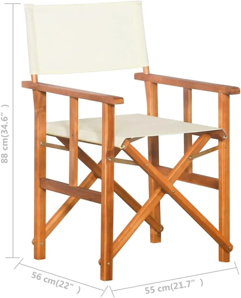 Director's Chair,Outdoor Furniture,Camping Chair,Foldable for Easy Storage and Transport,Used for Campsite, Beach, Sports Pitch,Fishing,Lawn, Deck, Solid Acacia Wood