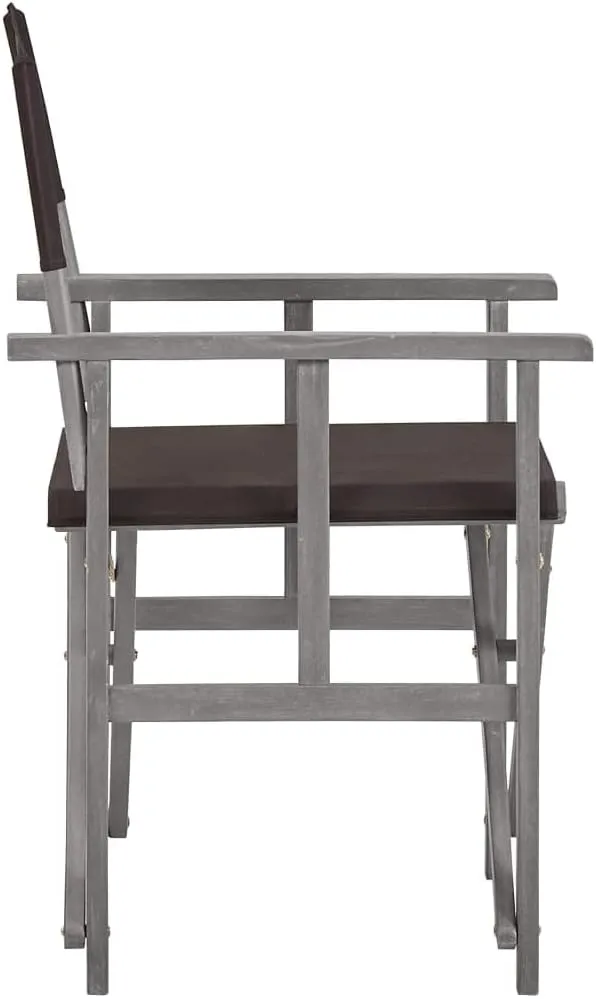 Director's Chairs 2 pcs,Outdoor Furniture,Camping Chair,Foldable for Easy Storage and Transport,Used for Campsite, Beach, Sports Pitch,Fishing,Lawn, Deck, Solid Acacia Wood