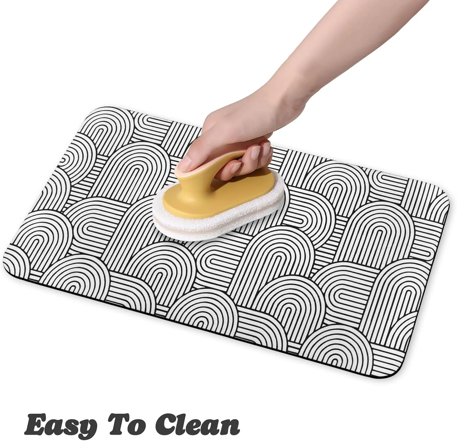 Dog Food Mats for Floors Waterproof, Dog Cat Water Bowl Mats Pet Feeding Absorbent Mat Dog Cat Pet Placemats for Food and Water Bohemia 24 * 32 inch