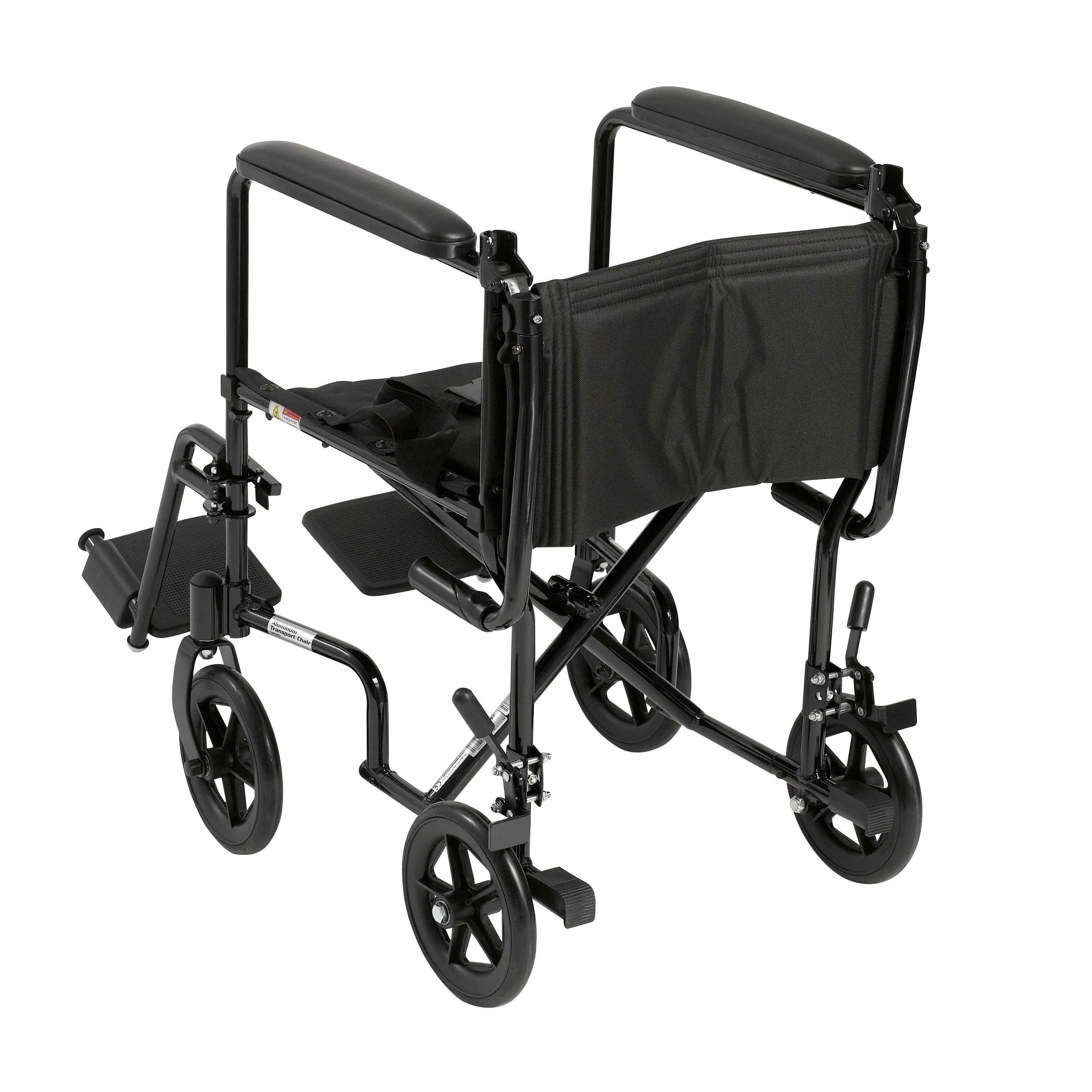 drive™ Transport Chair, Black, 17-Inch Seat Width