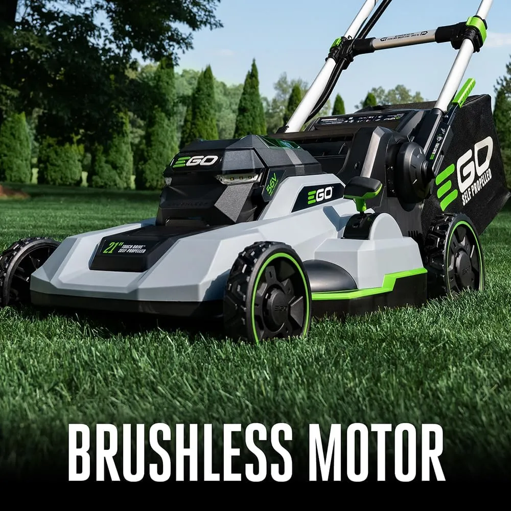 EGO POWER  Electric Lawn Mower, Self-Propelled Cordless with Touch Drive, Includes (2) 56V 4.0Ah Batteries and Rapid Charger – LM2122SP-2