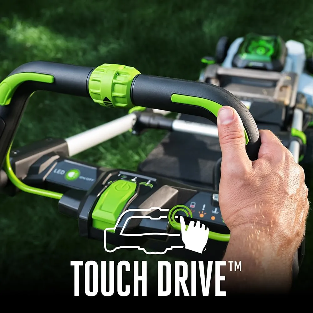 EGO POWER  Electric Lawn Mower, Self-Propelled Cordless with Touch Drive, Includes (2) 56V 4.0Ah Batteries and Rapid Charger – LM2122SP-2