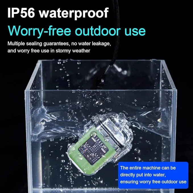 Electric Lighter Rechargeable Waterproof IP56 System Dual Arc Lighter with Flashlight LED Batterry Indicator Outdoor Windproof Lighter with Lanyard for Camping Survival Emergency