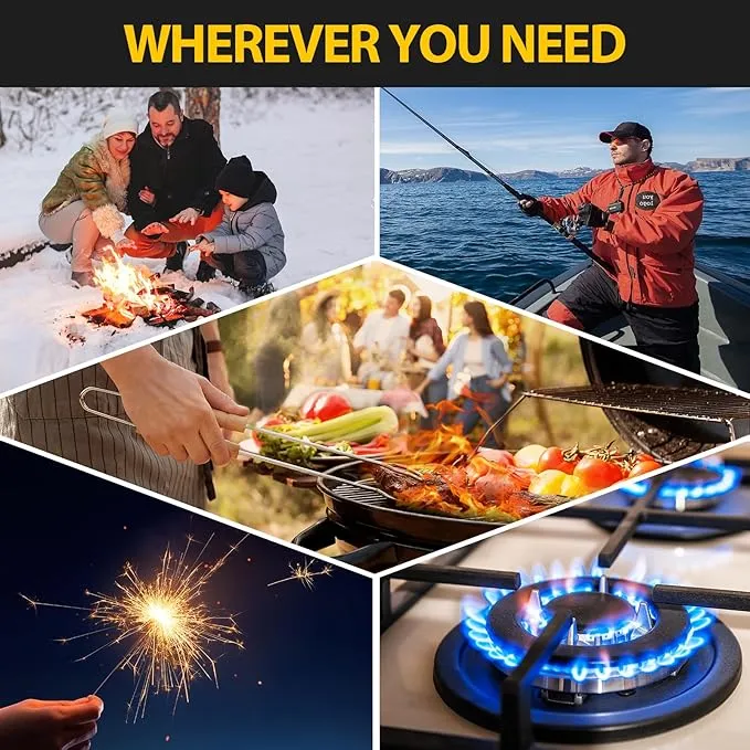 Electric USB Lighters Gifts for Men 2 Pack - 360 Flexible Waterproof Stocking Stuffers Gifts for Christmas White Elephant Adults Him Dad Women Husband Boy - Plasma Arc Camping Hiking Survival Outdoor
