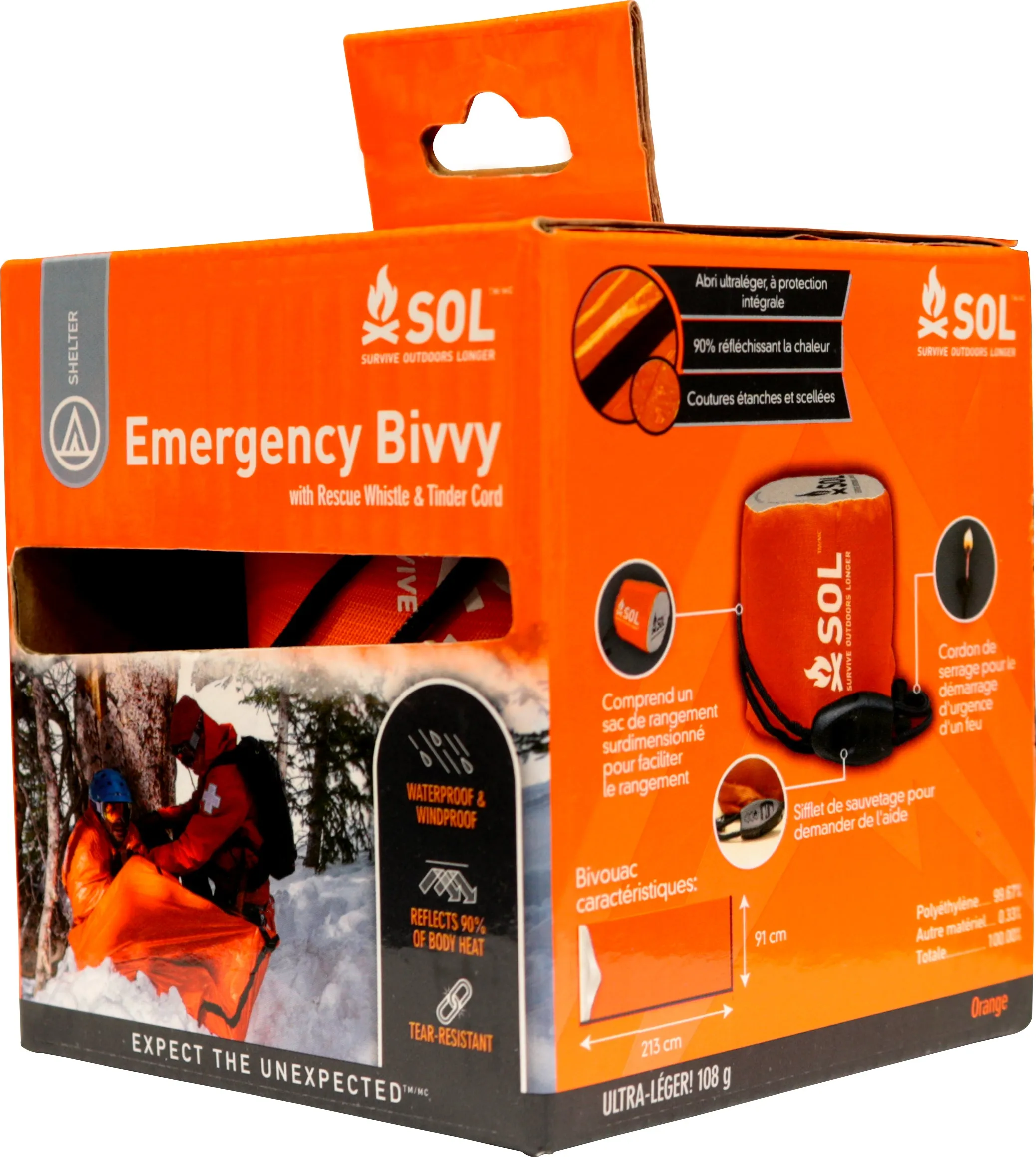 Emergency Bivvy with Rescue Whistle