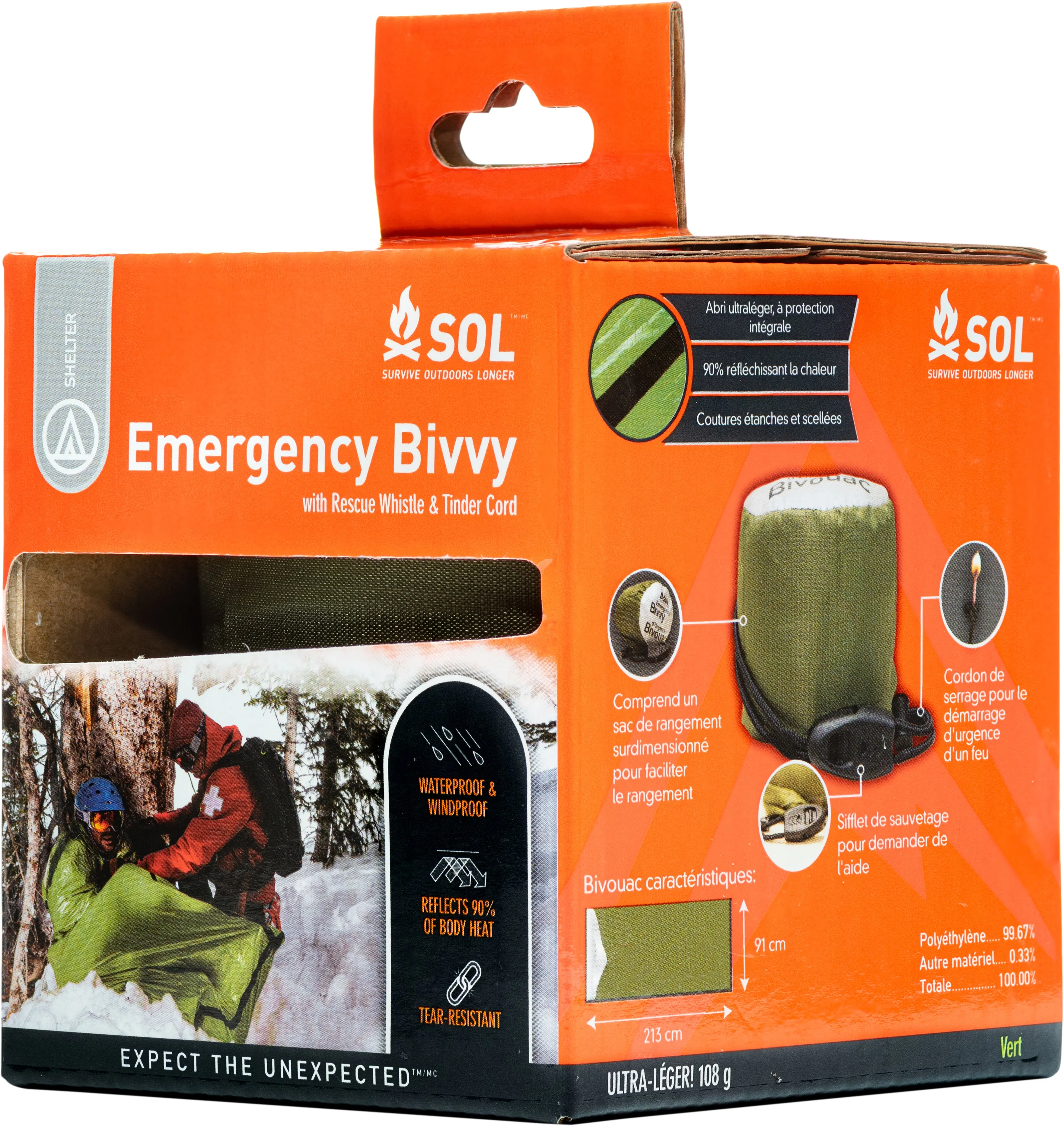 Emergency Bivvy with Rescue Whistle