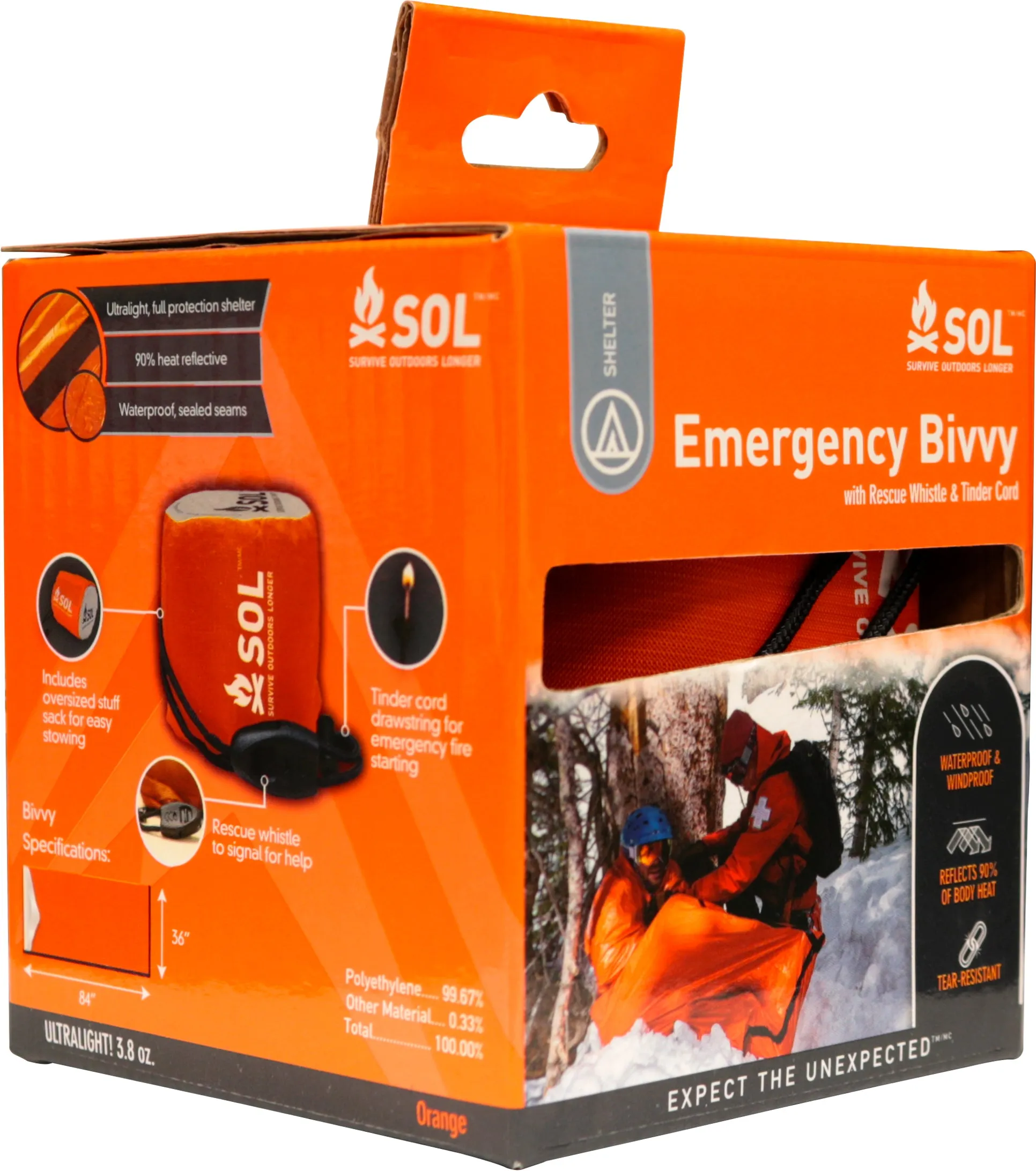 Emergency Bivvy with Rescue Whistle
